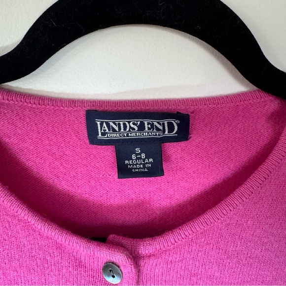 Lands’ End Cashmere Button Cardigan Size S - Picture 2 of 12
